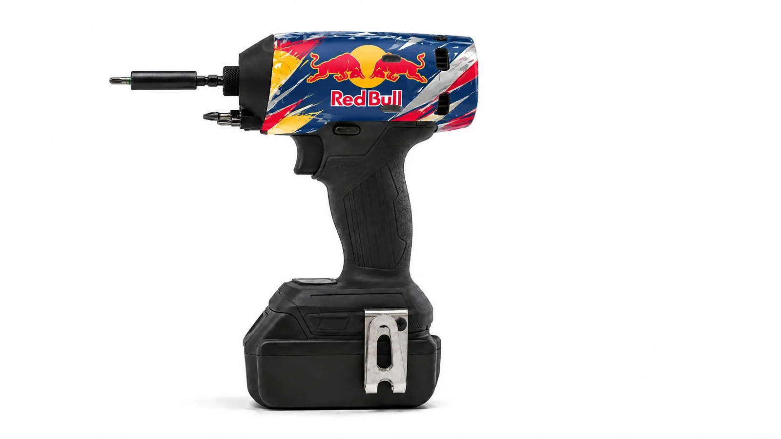 Red Bull — Toolcover brandingconcept, geen klantreferentie